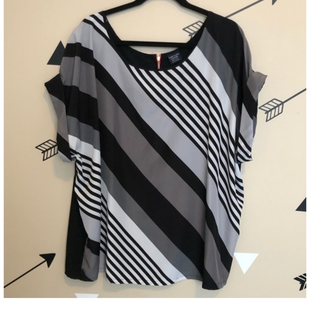 Striped Dolman Blouse